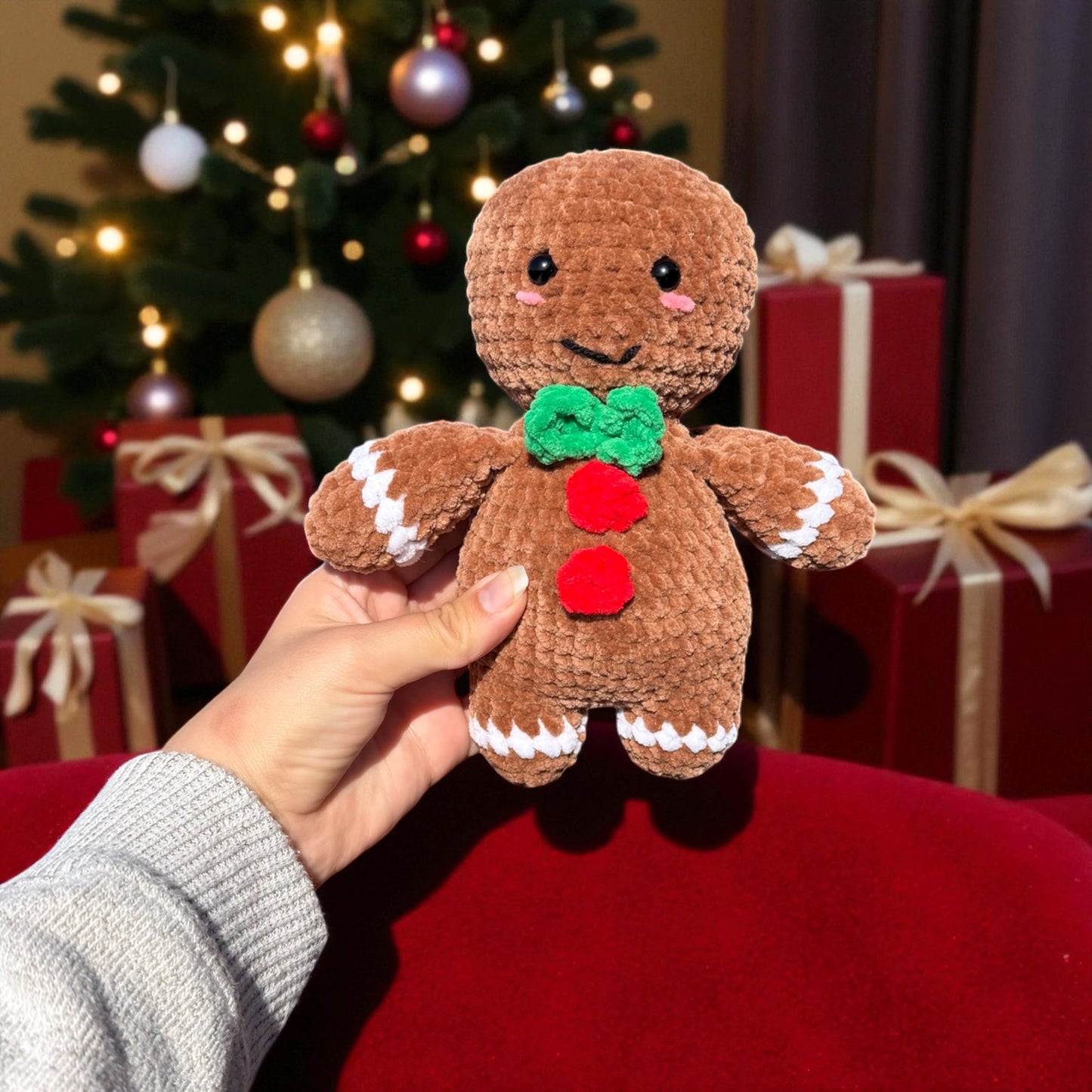 Crochet Ginger Bread Christmas Plushie