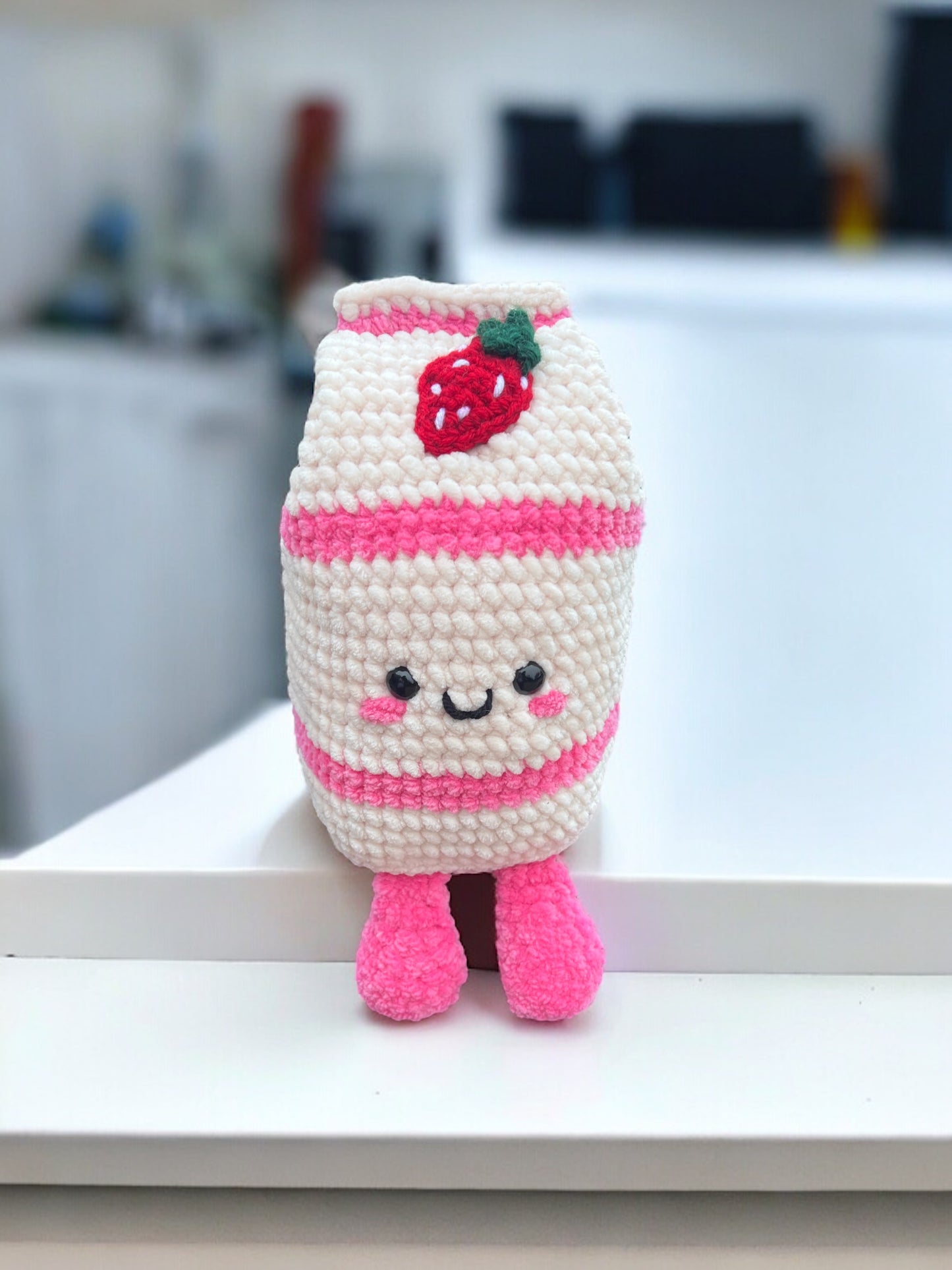 Crochet Milk Carton Plushie