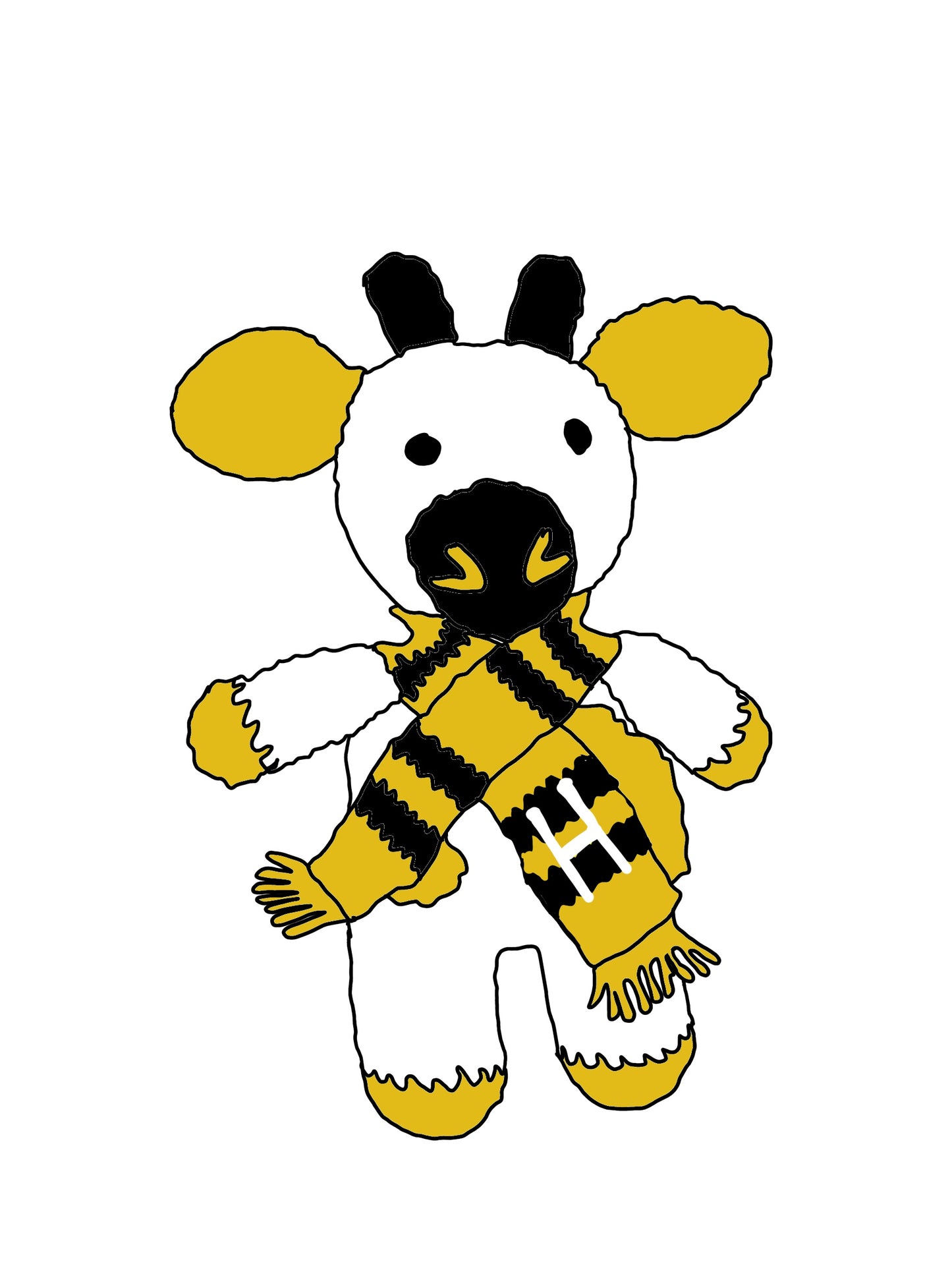 Amigurumi Crochet Plushie Velvet Harry Potter House Cow Ravenclaw Slytherin Gruffindor Hufflepuff