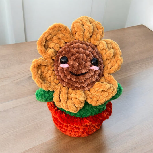 Small Potted Sunflower Plushie