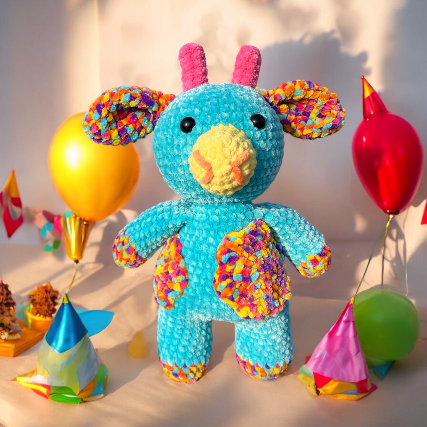 Crochet Confetti Cow Plushie