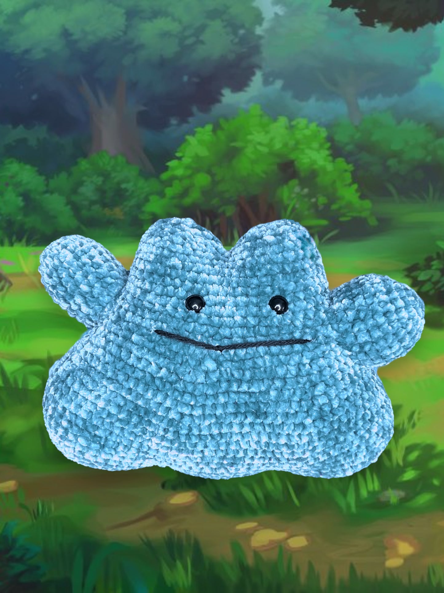 Crochet Ditto Pokemon Velvet Plushie