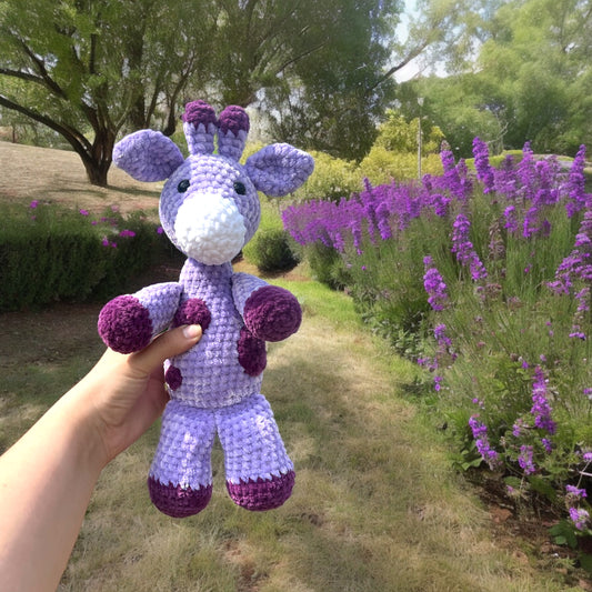 Velvet Plushie Crochet Giraffe