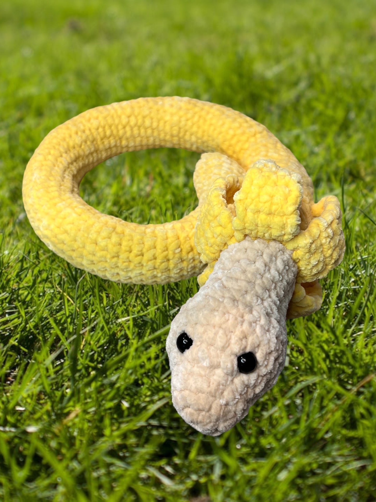 Amigurumi Crochet Plushie Banana Snake