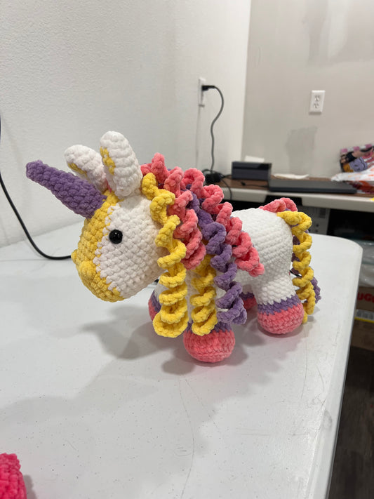 Crochet Pony Unicorn Plushie