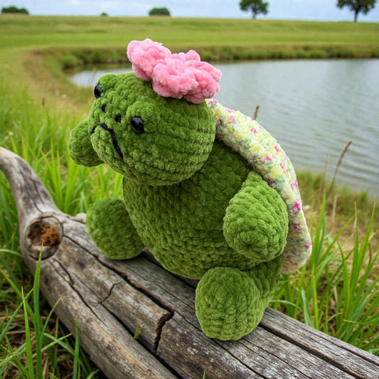 Grumpy Flower Turtle Jellycat