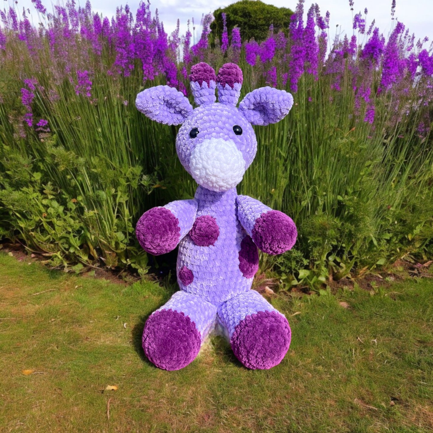 Velvet Plushie Crochet Giraffe