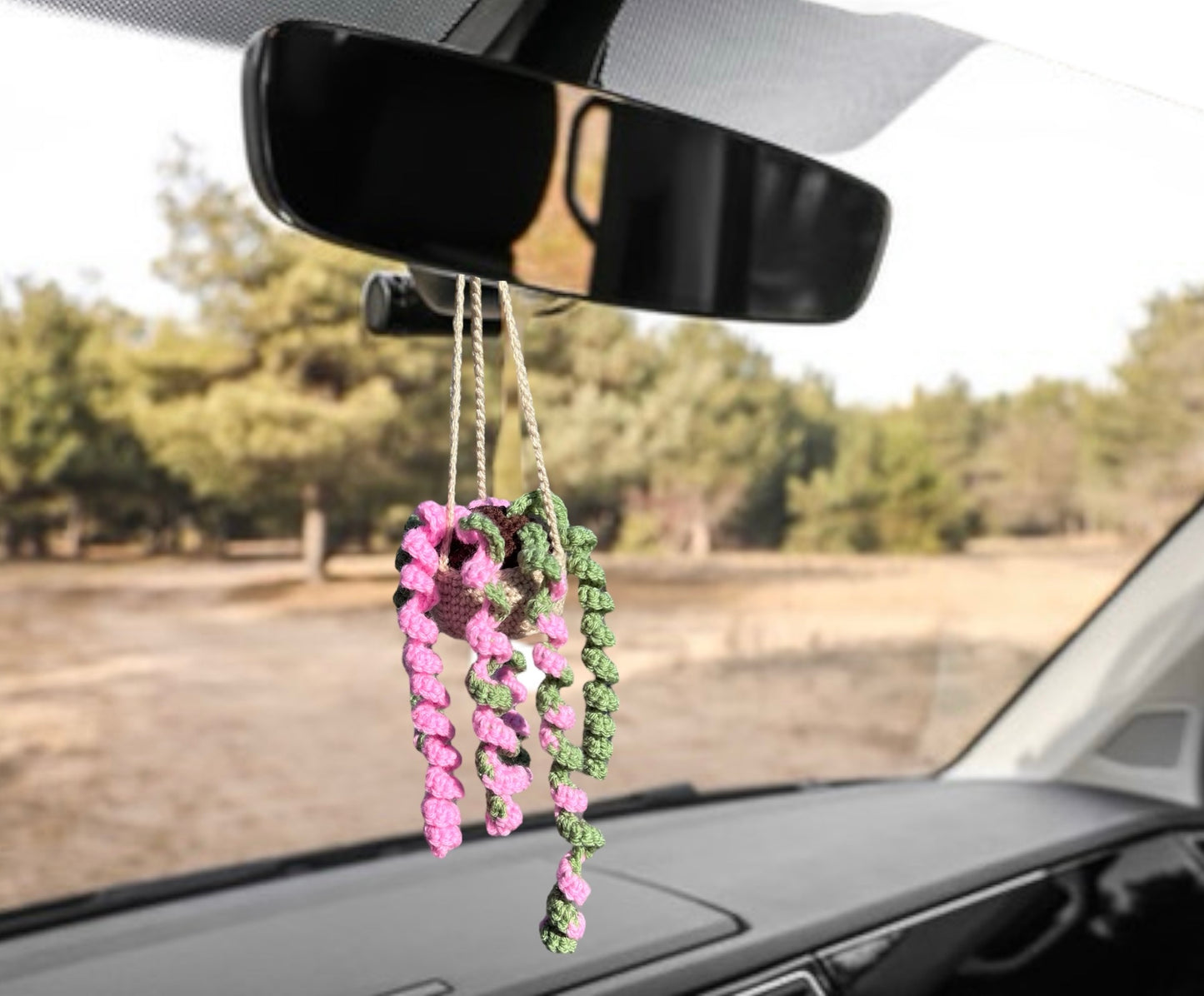 Car Hanger Crochet Amigurumi Repot-able House Plants