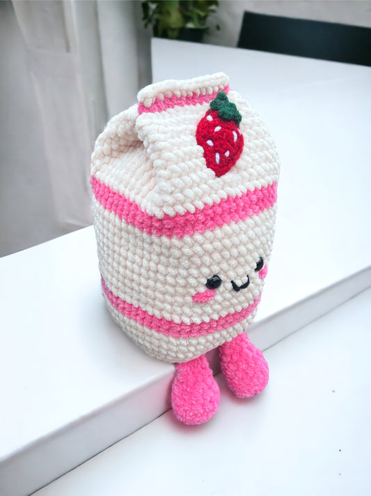 Crochet Milk Carton Plushie