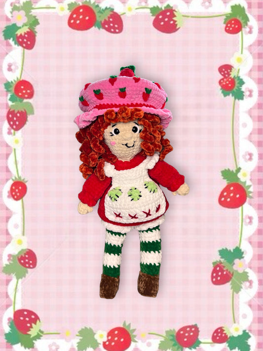 Crochet Strawberry Shortcake Plushie Doll