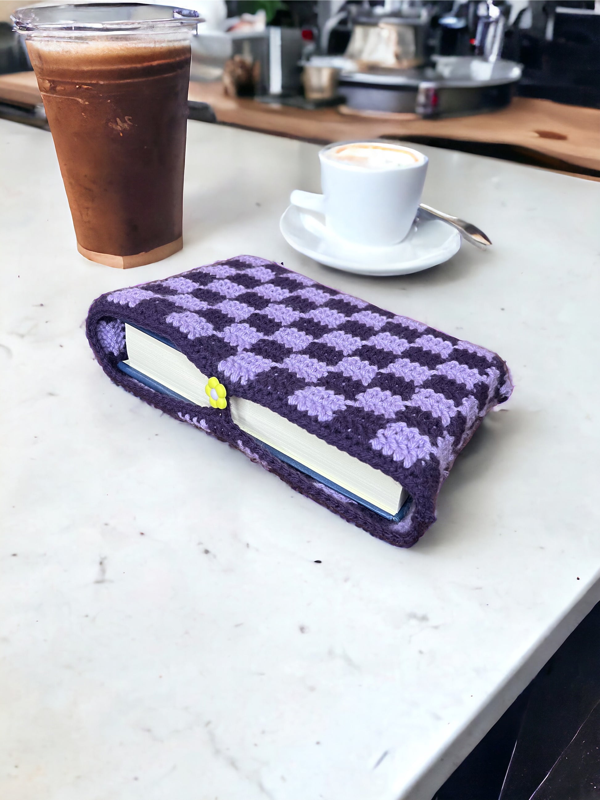 Crochet Checkerboard Book Cover – JuliesJewelsCorp