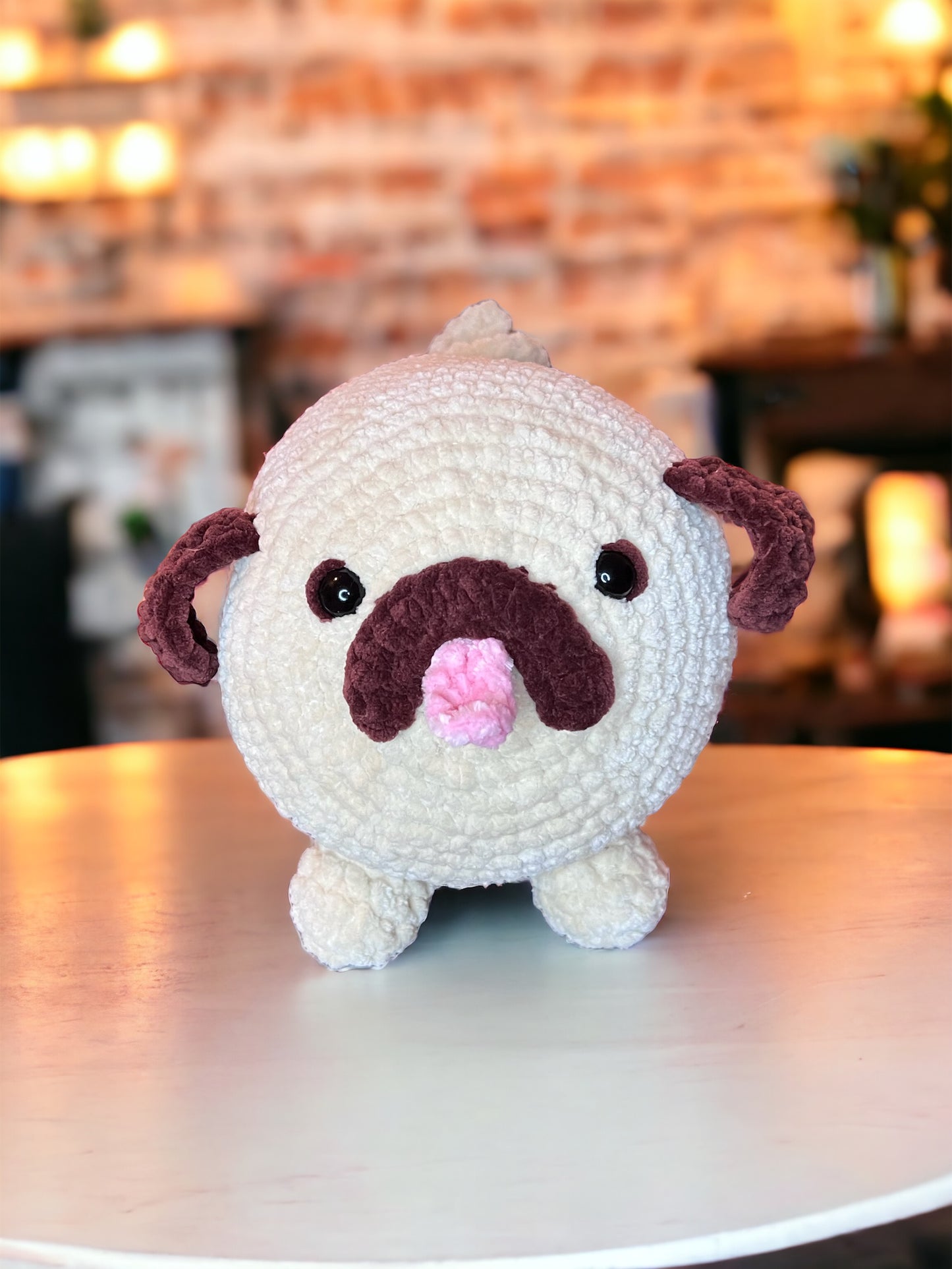 Crochet Chunky Pug Plushie