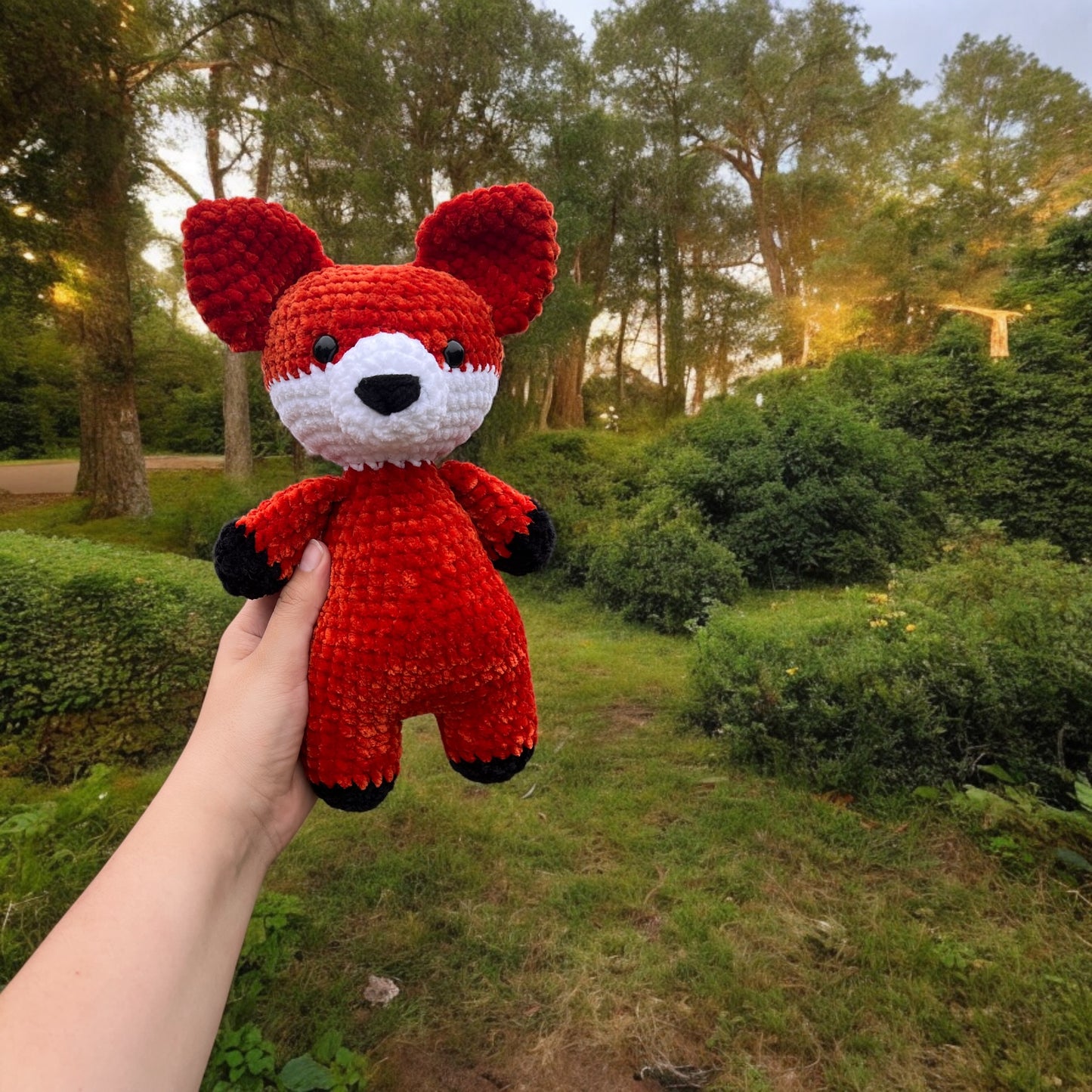 Amigurumi Crochet Plushie Velvet Fox