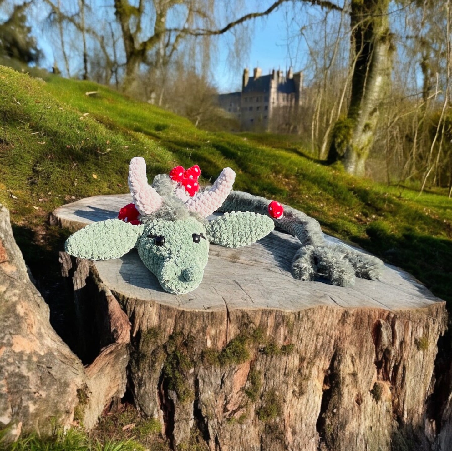 Crochet Mushroom Dragon