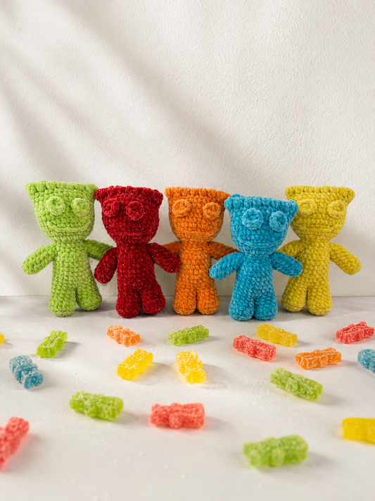 Crochet Sour Patch Kids