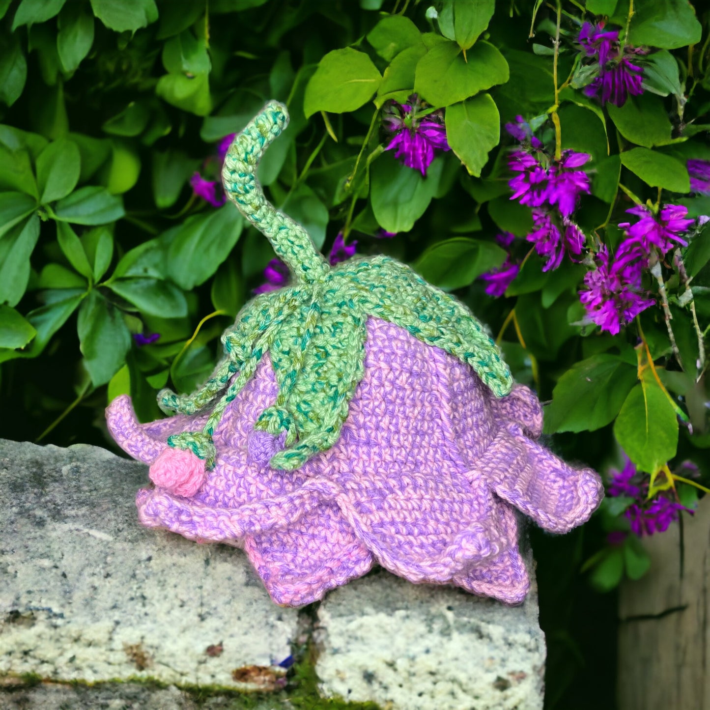 Crochet 3D Flower Fairy Hat