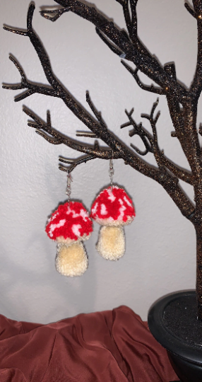 Mushroom Poof Earrings