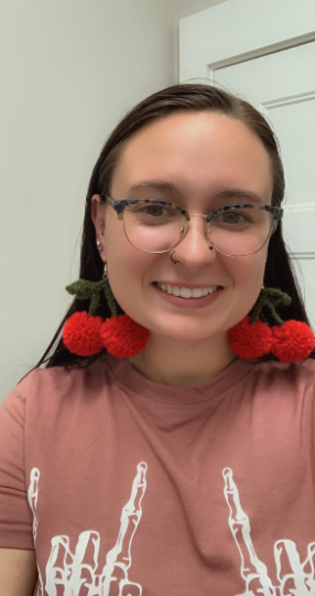 Cherry Poof Earrings