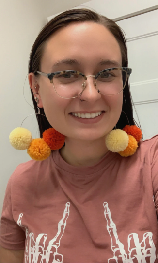 Three Poofs Hoop Earrings