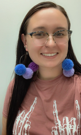 Three Poofs Hoop Earrings